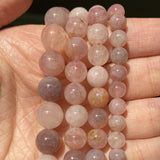 Pink Opal Stone Beads 6 8 10mm Round Loose Spacer Beads for DIY Jewelry