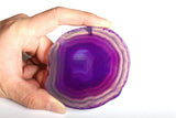 Natural Geode Agate Irregular Oval Display Stand Mat