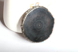 Natural Geode Agate Irregular Oval Display Stand Mat