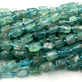 Green Fluorapatite Nugget Form Loose Smooth Bracelet