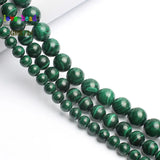 Natural Green Malachite Stone Round Beads 15inches 6/8/10mm