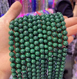 Natural Malachite Gem Round Stone Beads for Jewelry Making