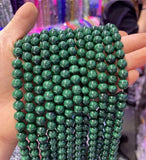 Natural Malachite Gem Round Stone Beads for Jewelry Making