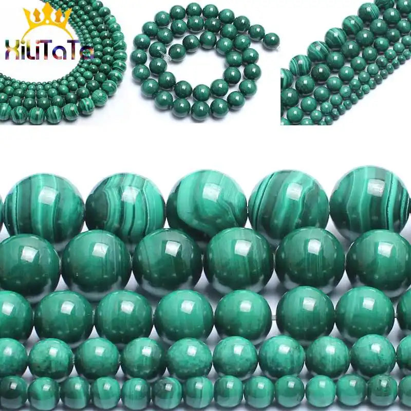 Malachite Stone Beads Green Round Spacer 4/6/8/10/12mm
