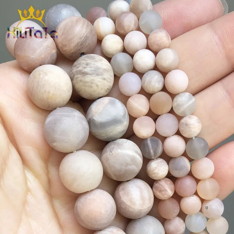 Matte Sunstone Beads 15'' 6/8/10/12mm