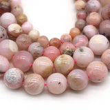Peru Pink Opal Round Loose Beads 6 8 10MM Pick Size