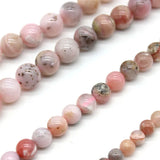 Peru Pink Opal Round Loose Beads 6 8 10MM Pick Size