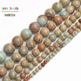 Natural ShouShan Stone Snakeskin Beads 4/6/8/10/12mm 15inches