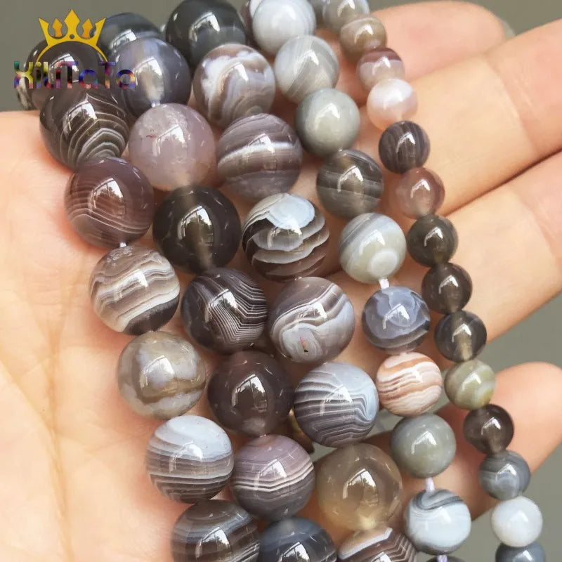 Persian Jade Round Stone Beads 7.5'' 6/8/10/12mm