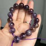 Purple Ghost Quartz Round Stone Beads for Jewelry Making