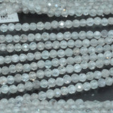 Natural Zircon Small Faceted Round Beads 3mm