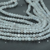 Natural Zircon Small Faceted Round Beads 3mm