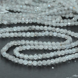 Natural Zircon Small Faceted Round Beads 3mm