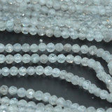 Natural Zircon Small Faceted Round Beads 3mm