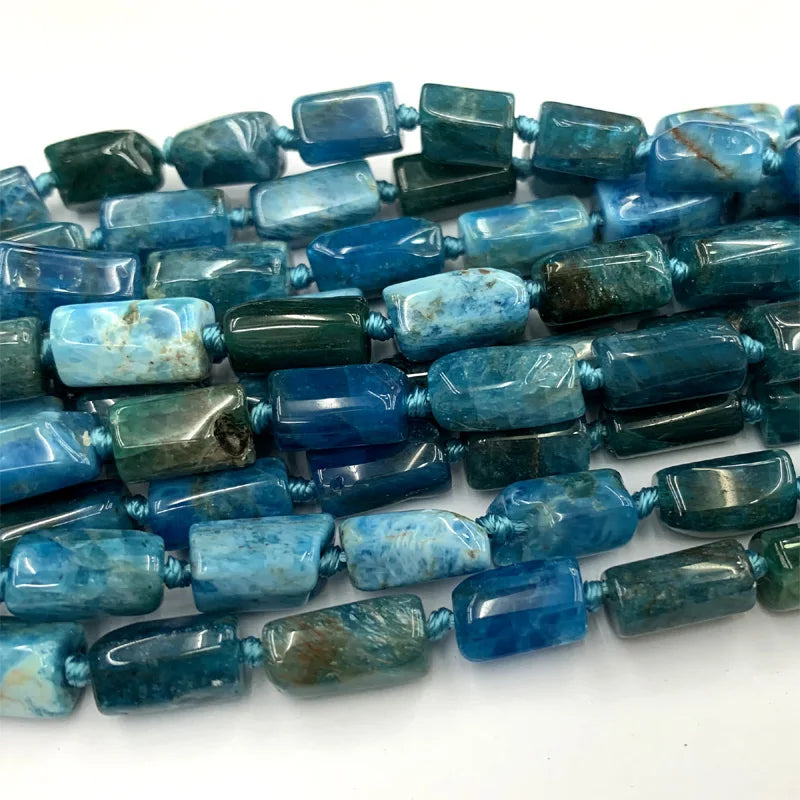 Natural Apatite Nugget Loose Smooth Necklace Bracelet Beads