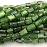 Green Canada Jade Nugget Smooth Necklace Bracelet Jewelry Beads