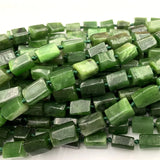 Green Canada Jade Nugget Smooth Necklace Bracelet Jewelry Beads