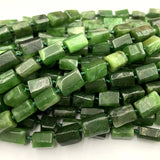 Green Canada Jade Nugget Smooth Necklace Bracelet Jewelry Beads