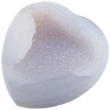 Natural Geode Druzy Agate Heart Crystal Palm Stone Crafts