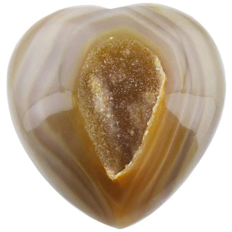 Natural Geode Druzy Agate Heart Crystal Palm Stone Crafts