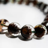 Ghost Quartz Crystal Bracelet 8mm Round Beads Gift for Women