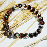 Ghost Quartz Crystal Bracelet 8mm Round Beads Gift for Women