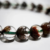 Ghost Quartz Crystal Bracelet 8mm Round Beads Gift for Women