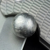 Gibeon Iron Meteorite Moldavite Round Beads Rose Silver 8mm