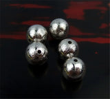 Gibeon Iron Meteorite Moldavite Round Beads Silver Gift 6mm-12mm