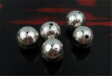 Gibeon Iron Meteorite Moldavite Round Beads Silver Gift 6mm-12mm