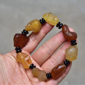 Natural Gobi Agate Beads Hand String Bracelet 22x18 MM