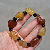 Natural Gobi Agate Beads Hand String Bracelet 22x18 MM