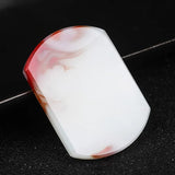 Gobi Chicken Blood Stone Peace Card Pendant