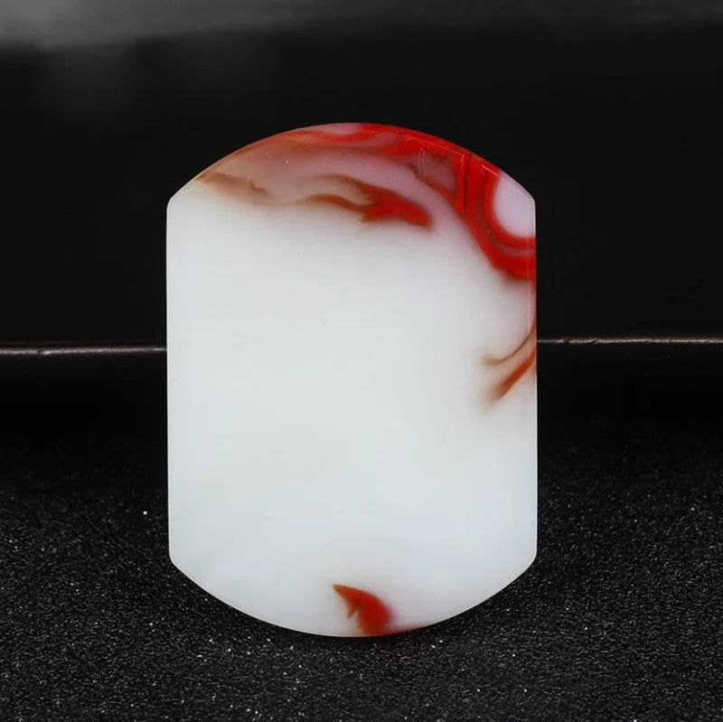 Gobi Chicken Blood Stone Peace Card Pendant