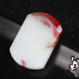 Gobi Chicken Blood Stone Peace Card Pendant