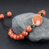 Sandstone Braided Bracelet Tibetan Buddha Bangle Women Men Jewelry