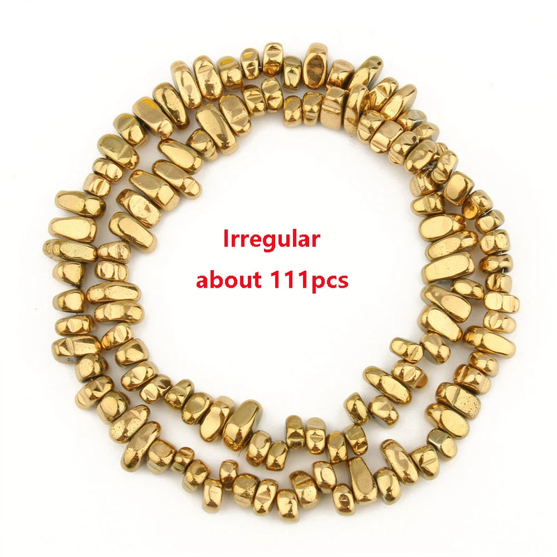 Natural Hematite Stone Irregular Spacer Beads 15inch