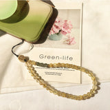 Natural Rutilated Quartz Anti Lost Phone Strap Telephone Jewelry