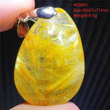 Rutilated Quartz Pendant Wealthy Crystal Jewelry