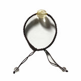 Rutilated Quartz Beads Bracelet Adjustable Braided Rope Bangle