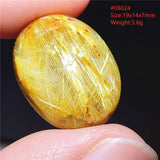 Rutilated Quartz Pendant Necklace Yellow Beads AAAAAA