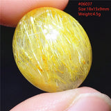 Rutilated Quartz Pendant Necklace Yellow Beads AAAAAA