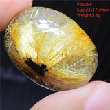 Rutilated Quartz Pendant Necklace Oval Water Drop Rectangle Yellow Brazil