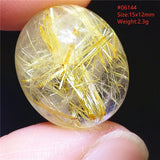 Rutilated Quartz Pendant Water Drop Crystal Necklace