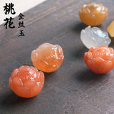 Natural Silk Magnolia Loose Beads Ice Seeds Gobi Jade Bracelet DIY Accessories