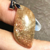 Strawberry Quartz Sunstone Pendant Jewelry 27x13mm