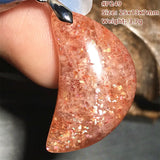Strawberry Quartz Sunstone Pendant 25x13x7mm
