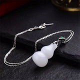 Wire Jade Gourd Pendant Necklace Sweater Pendant
