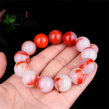 Golden Silk Jade Chicken Blood Bracelet Charms Jewelry Couple Holiday