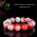Golden Silk Jade Chicken Blood Bracelet Charms Jewelry Couple Holiday